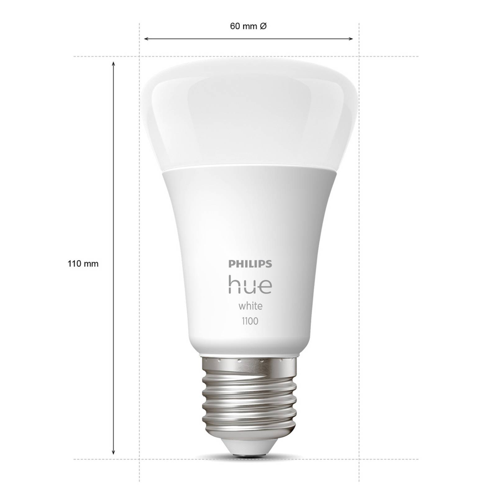 Philips Hue White 9,5W 1055lm E27 żarówka LED 2szt