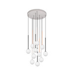 Piekaramā lampa „Firano“, krāsaina, Ø 66 cm, metāla, 11-spuldzīga.