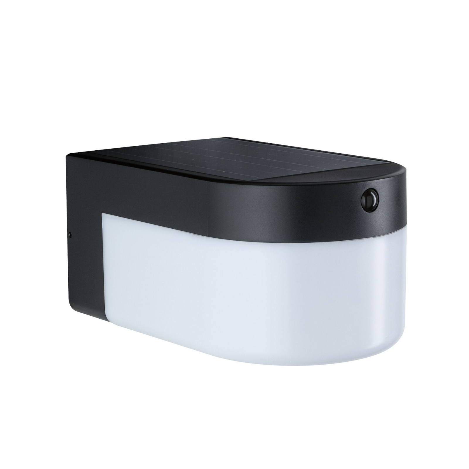 Paulmann LED-vägglampa Calyne, 230 V + Solar, svart, 23 cm