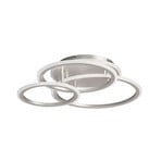 Lámpara LED de techo GELDER, níquel, 60 x 51 cm, control remoto RGBW