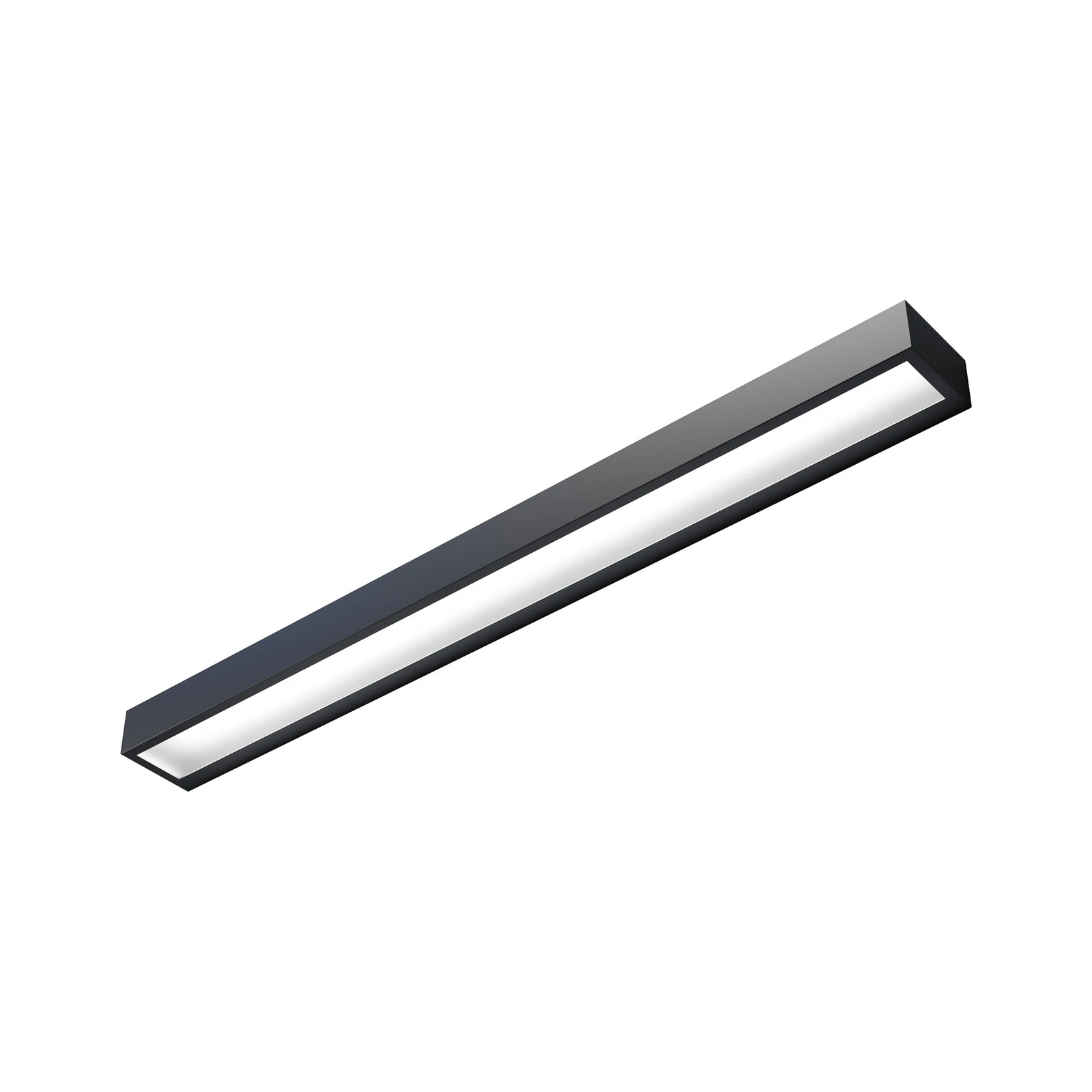 Vola LED vannitoa seinavalgusti, IP44, must, 4000 K, laius 80 cm