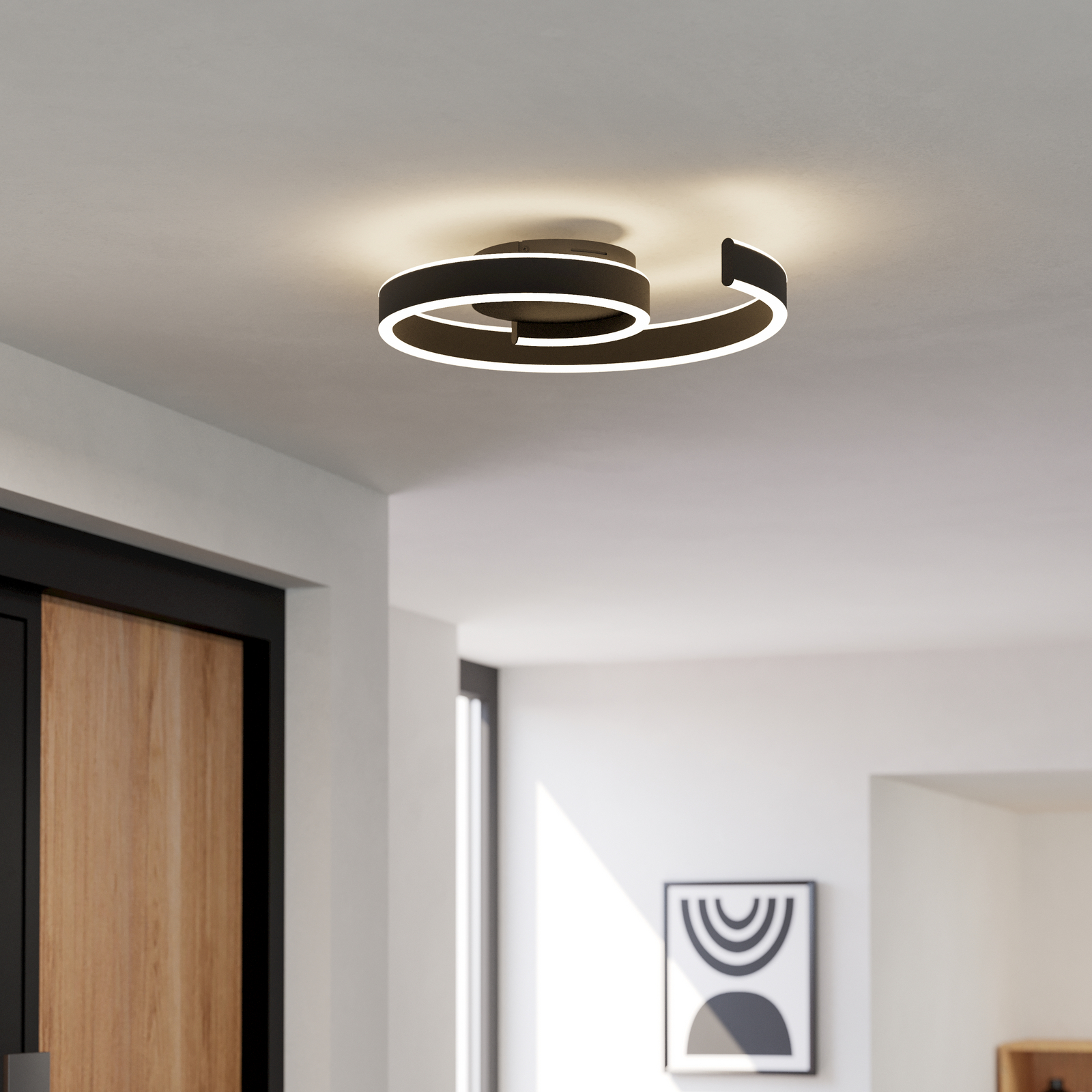 EGLO connect Smart-LED-Deckenleuchte Andabaia-Z, schwarz