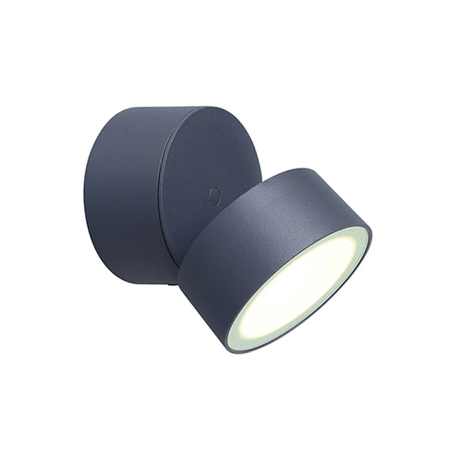 LED осветително тяло за външна стена TRUMPET, тъмно сиво, Ø 9 см, метал, IP54