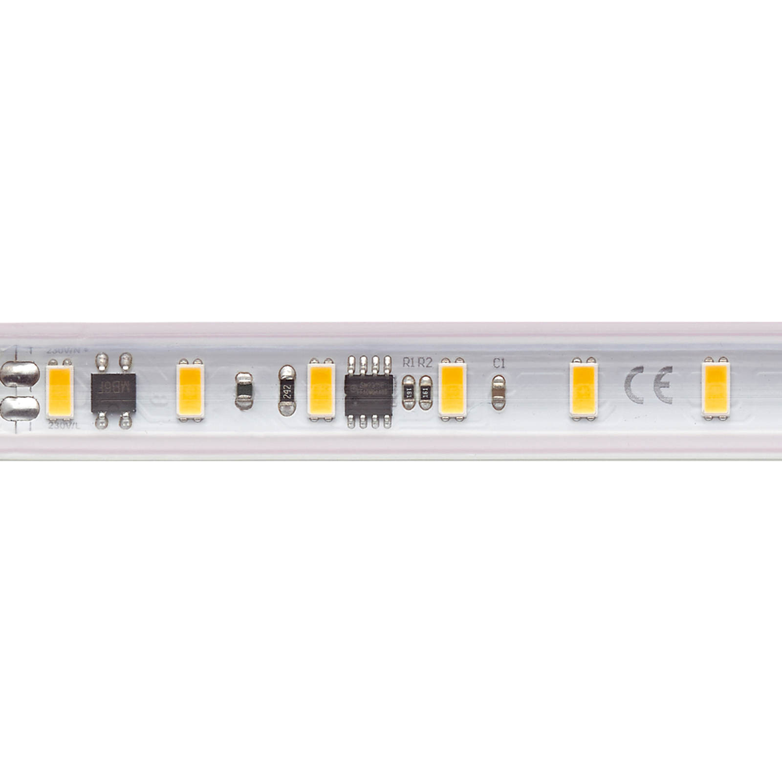 LED-Strip 5966 szett, 230V, 10m, IP65, 8W/m, 3,000 K