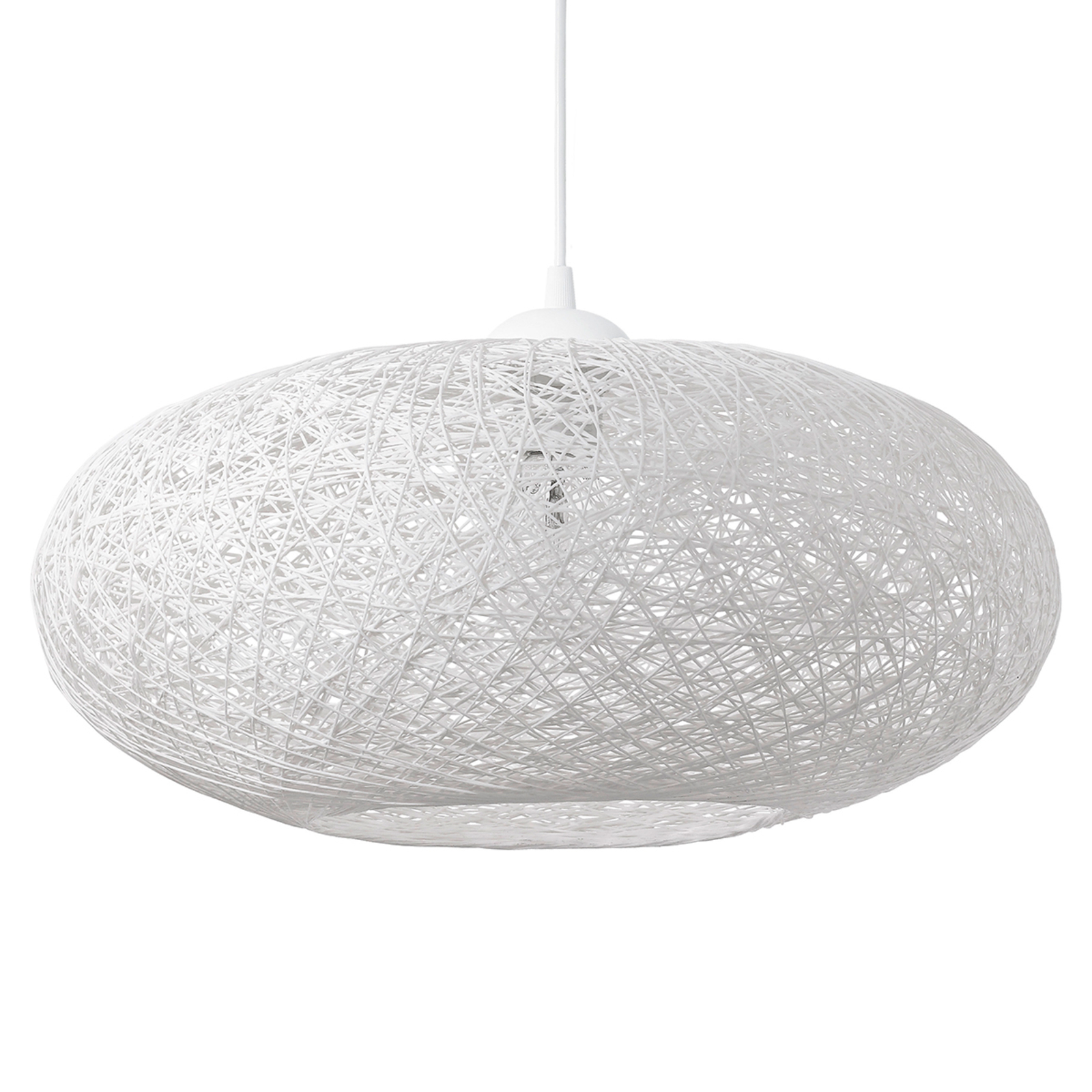 Textiele witte hanglamp Campilo