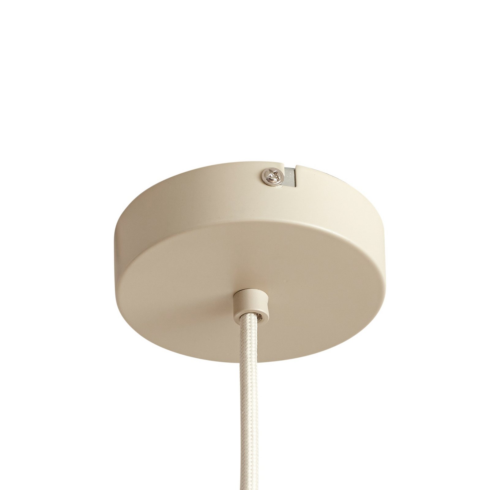 Lindby suspension Valdorin, beige, papier, longueur 75 cm