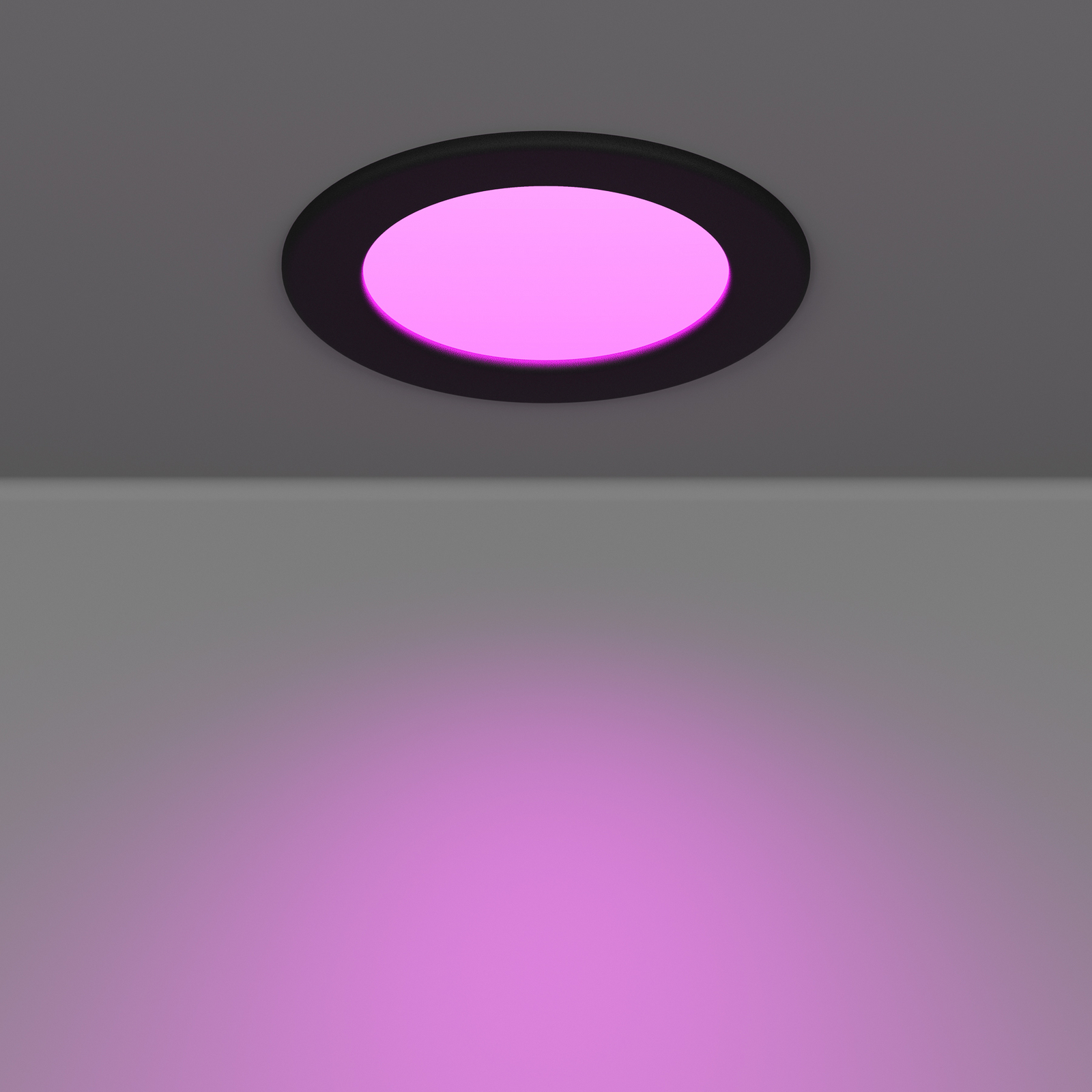 EGLO Leominster plafondlamp met ronde houten kap