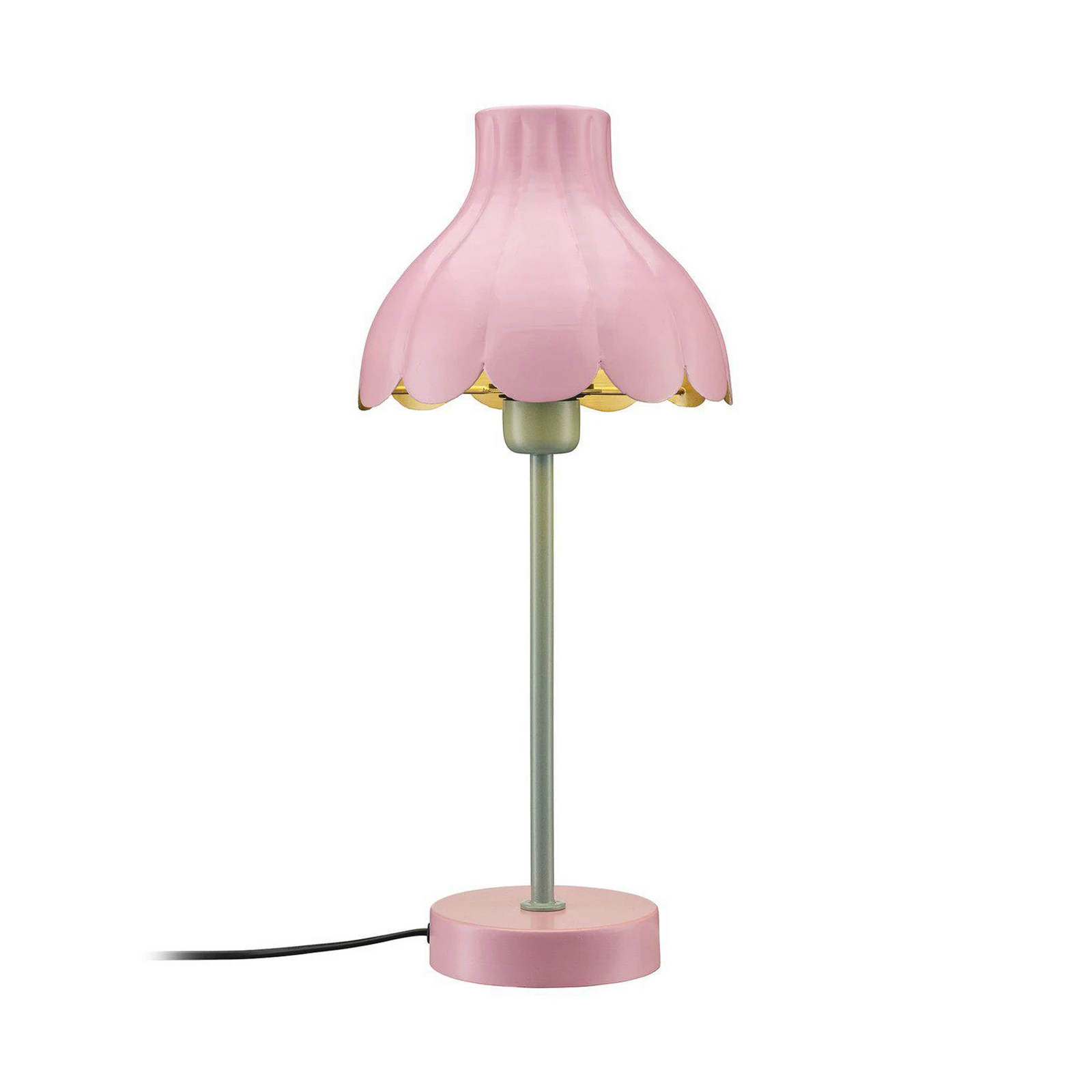 PR Home Wera bordlampe, rosa/grønn, høyde 47 cm, metall