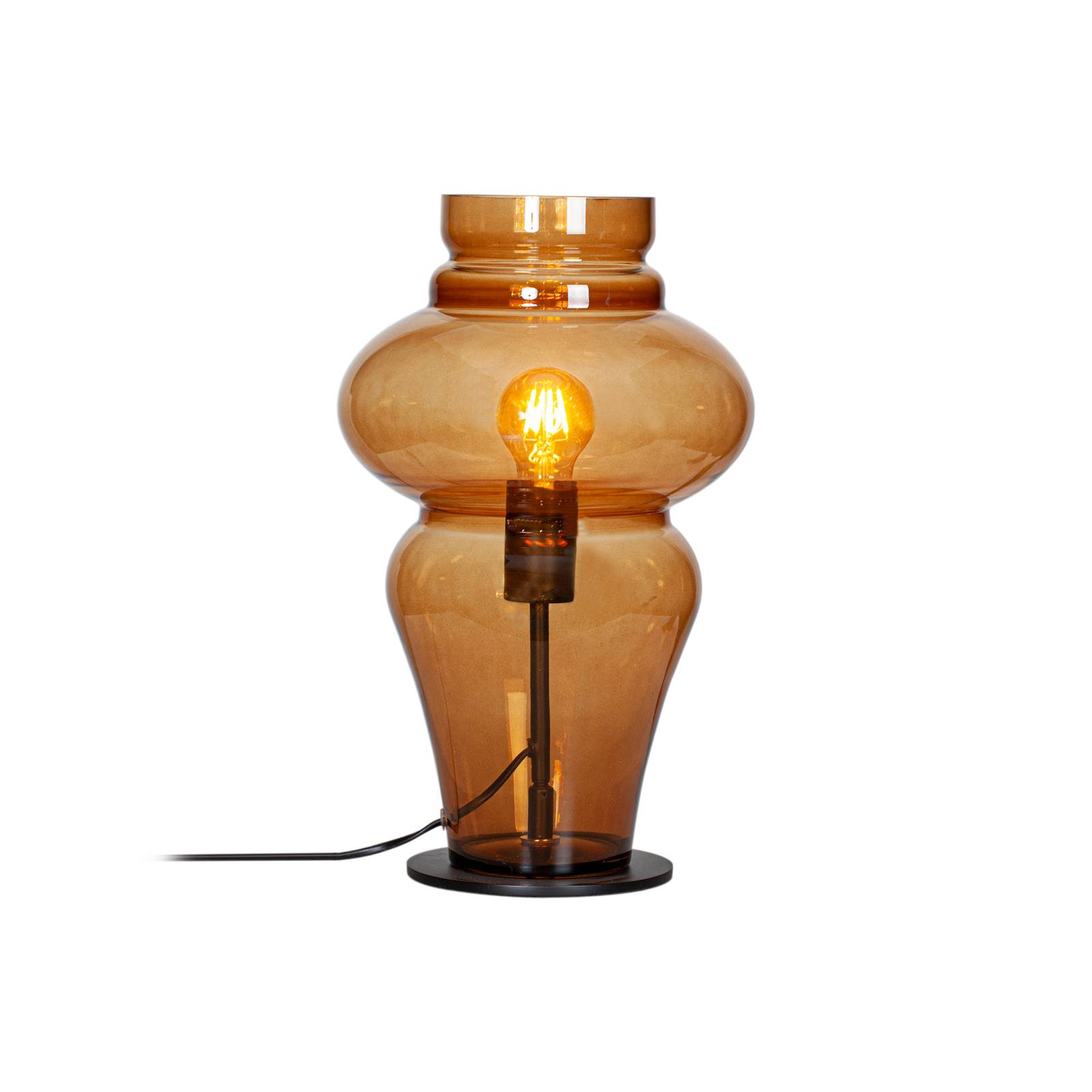 By Rydéns Dolores Tischlampe Höhe 40 cm cognac günstig online kaufen