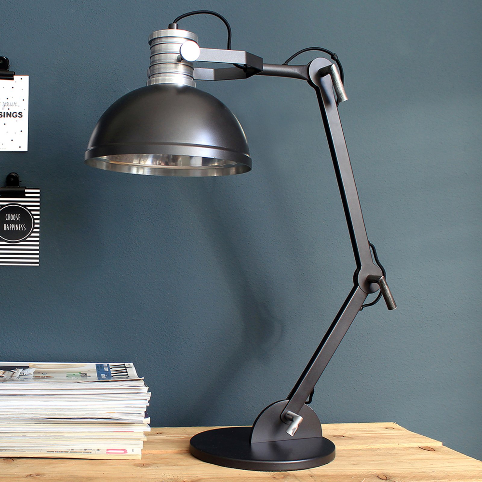 Table lamp Brooklyn in stylish factory Brooklyn Adjustable Table Lamp | From