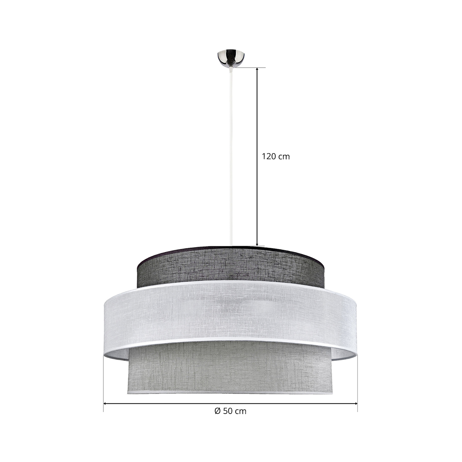 Space pendant light, white/grey/anthracite