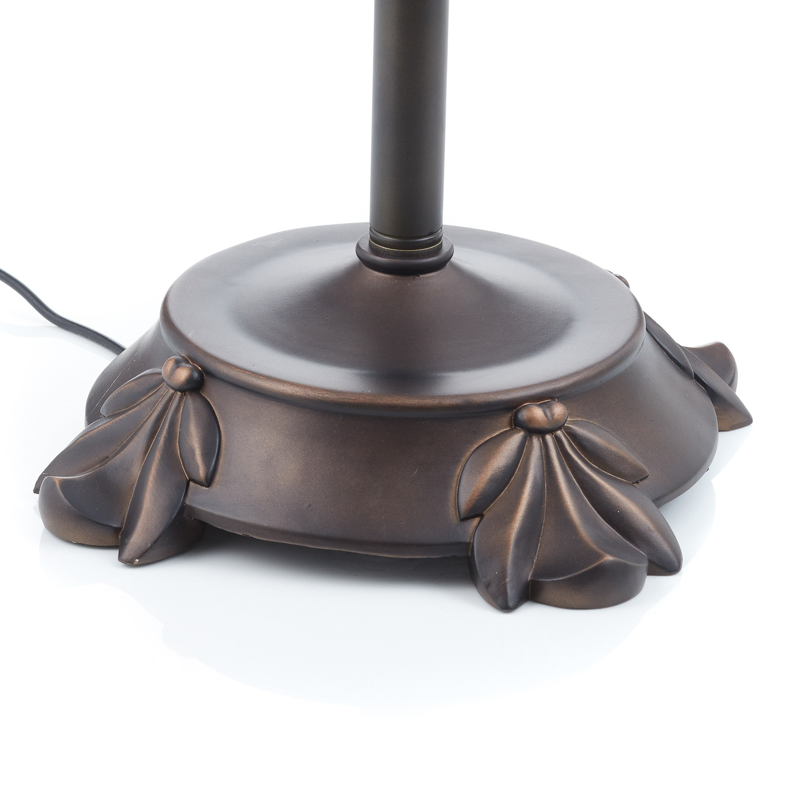 FRIEDA - lampa stojąca z kloszem w stylu Tiffany