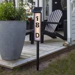 Pathy LED solar path light, house number display