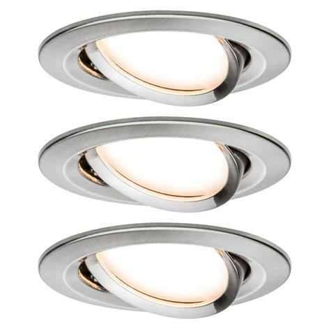 Paulmann Nova LED-Einbauspot 3er schwenkbar