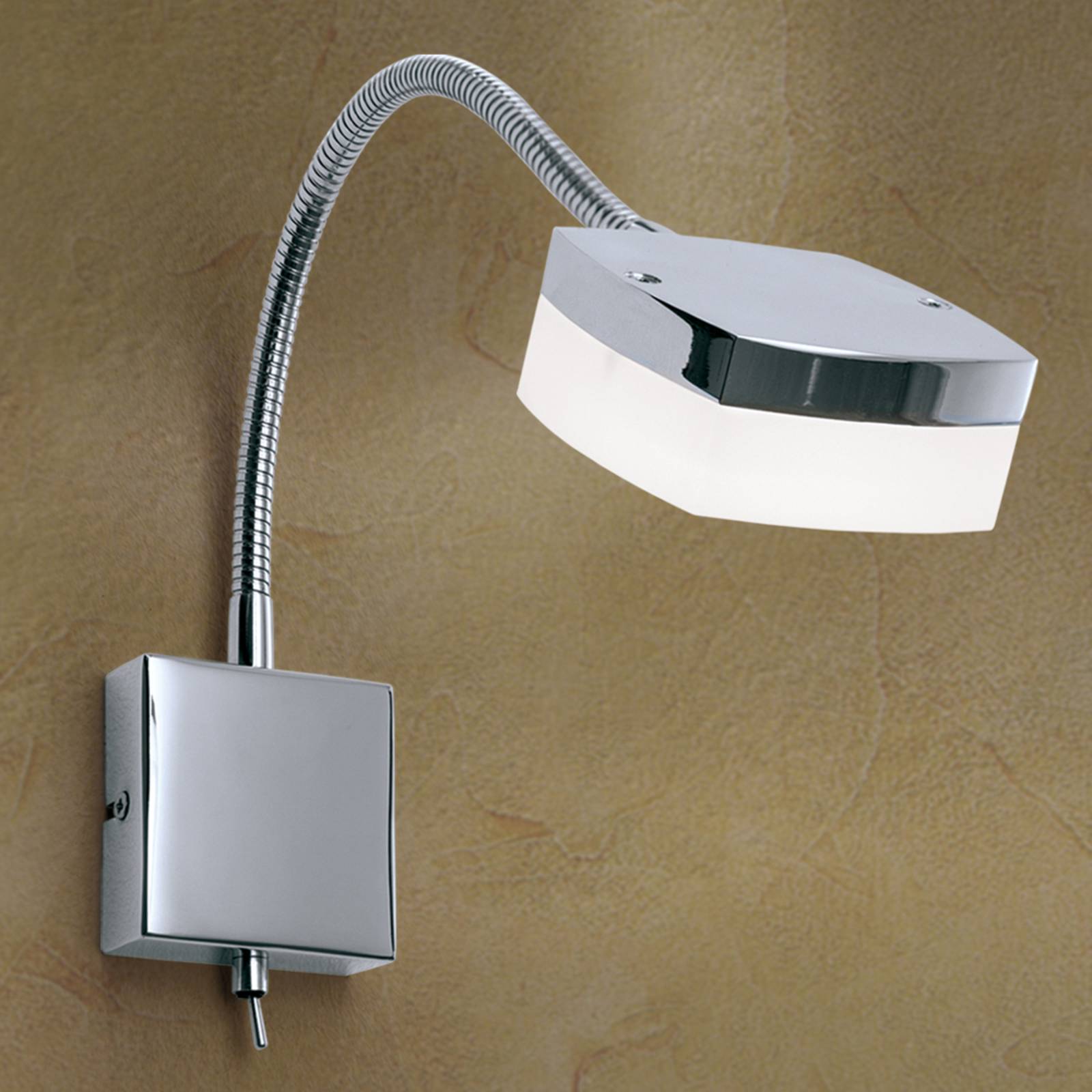 LED-vegglampe Narek med svanehals