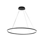 Giotto LED-pendellampe, Ø 100 cm, 1 lyskilde, sort