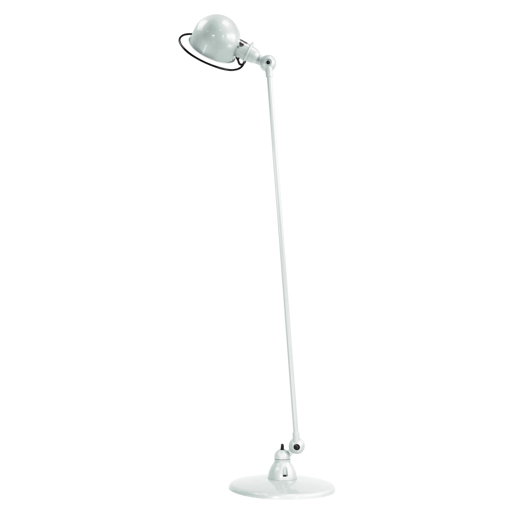 JIELDÉ Jieldé Loft D1200 floor lamp, adjustable, white, for Living / Dining Room, aluminium, steel, E27, 60 W, energy efficiency: A++, H: 120 cm