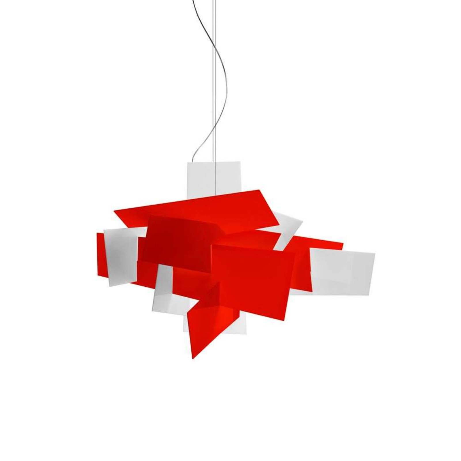 Big Bang Lampada LED a Sospensione Dimmerabile Rosso - Foscarini