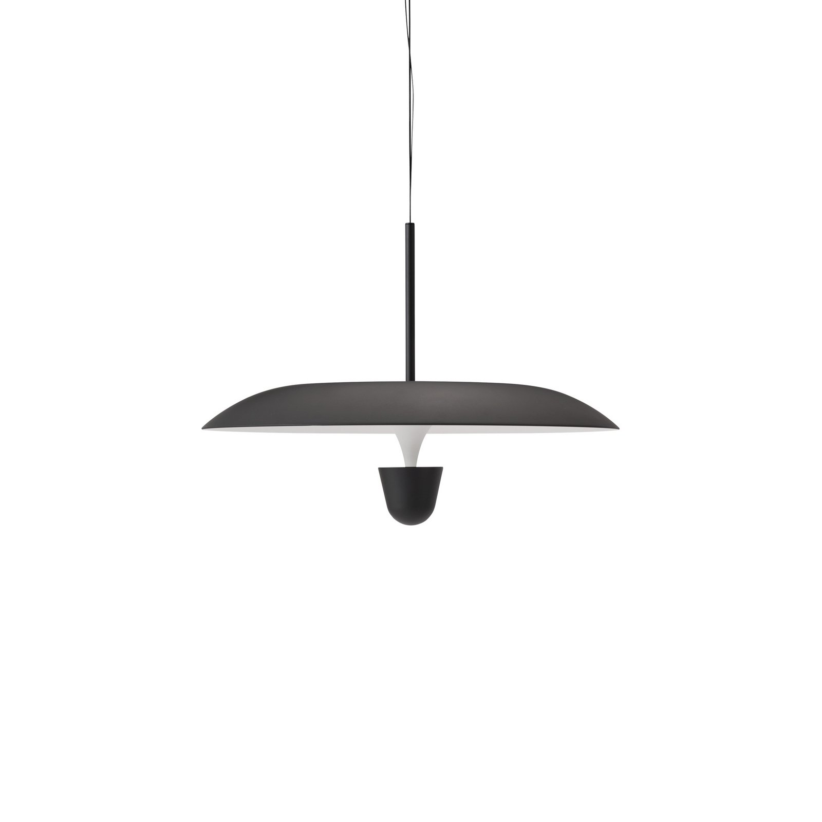 Suspension LED Kantarell, Ø 55 cm, noir - New Works Suspension LED Kantarell, Ø 55 cm, noir - New Works