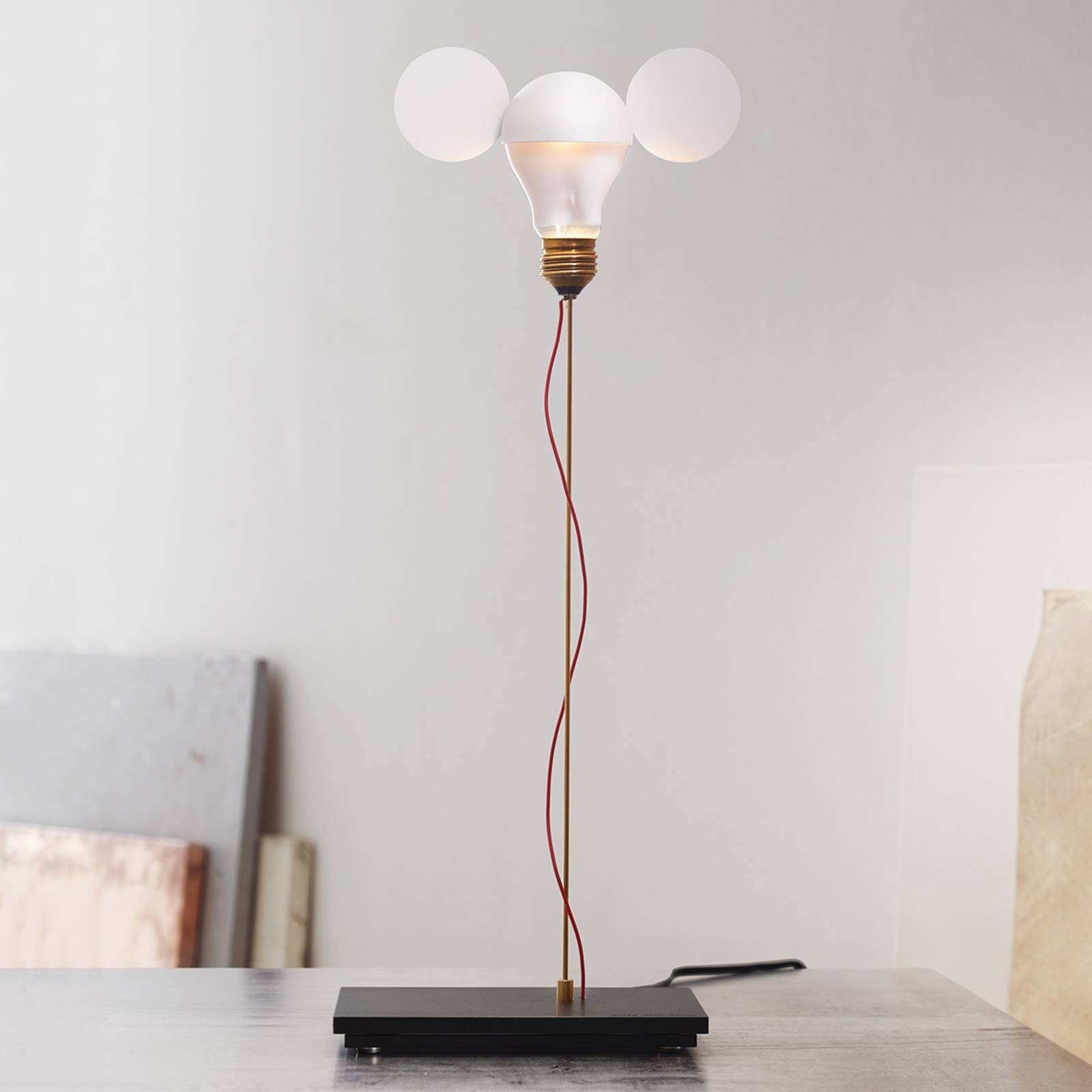 I Ricchi Poveri Toto – designer-bordlampe hvit