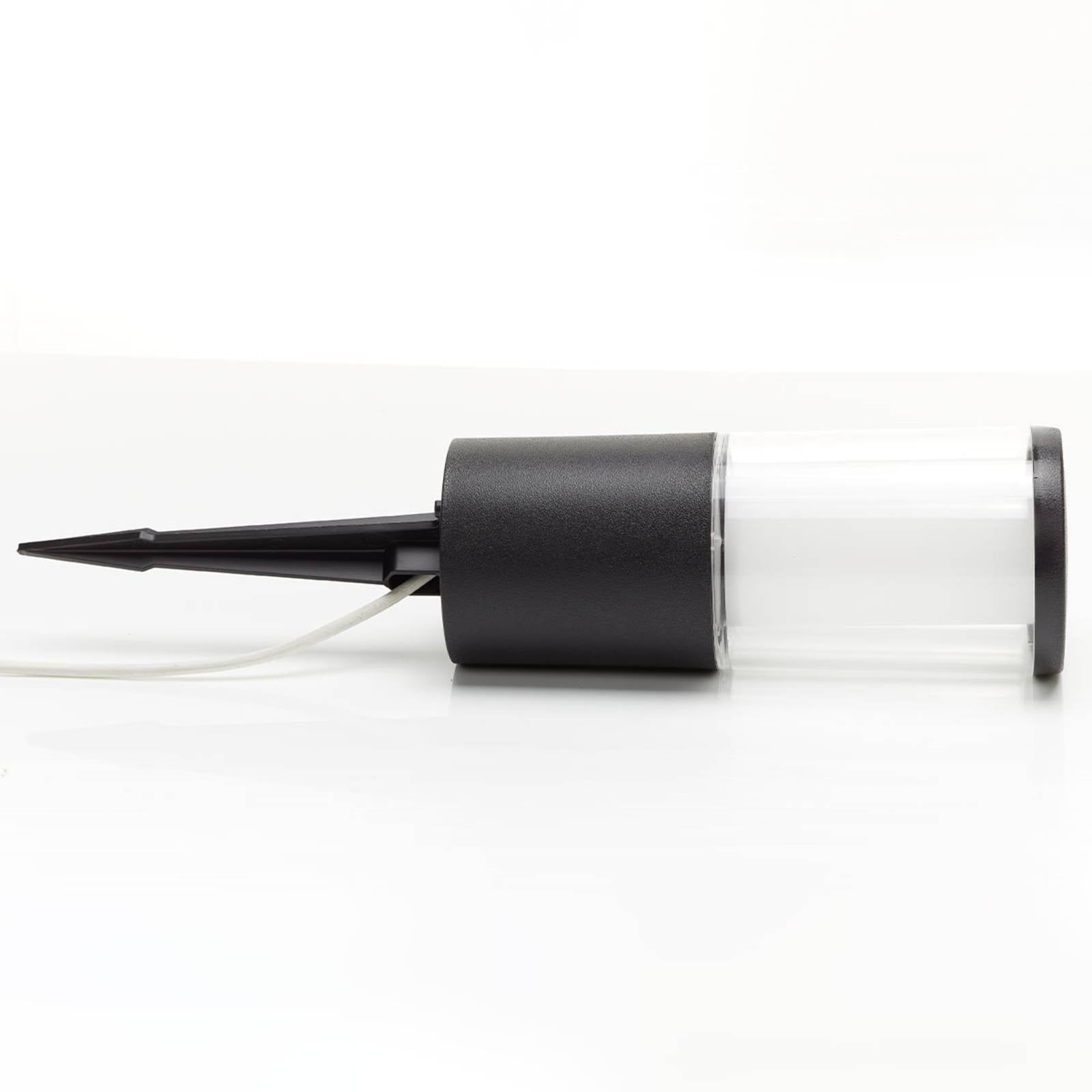LED-Erdspießleuchte Carlo in Schwarz 25cm 35W CCT