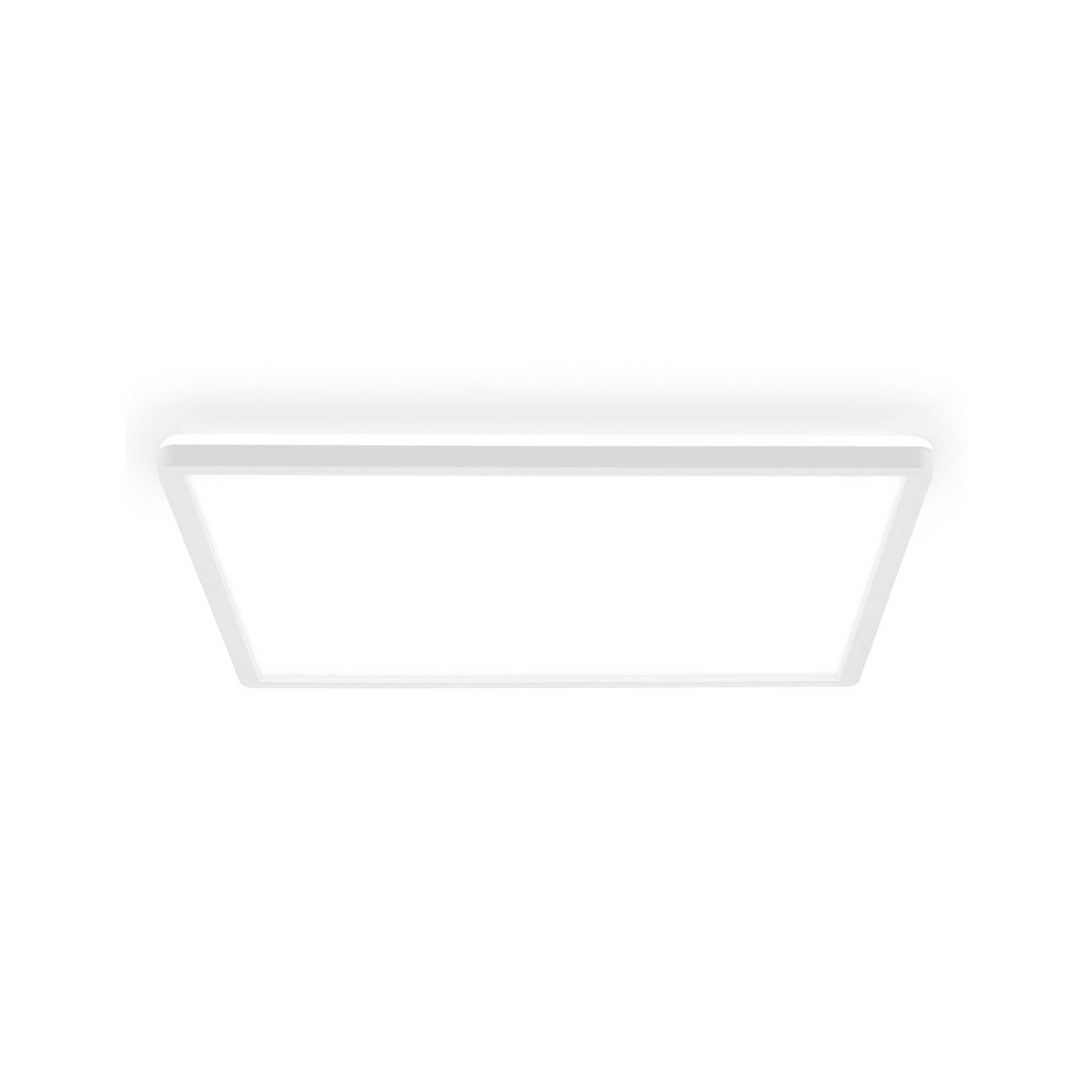 Briloner Plafonnier LED Tava A, 42x42 cm, plastique, blanc