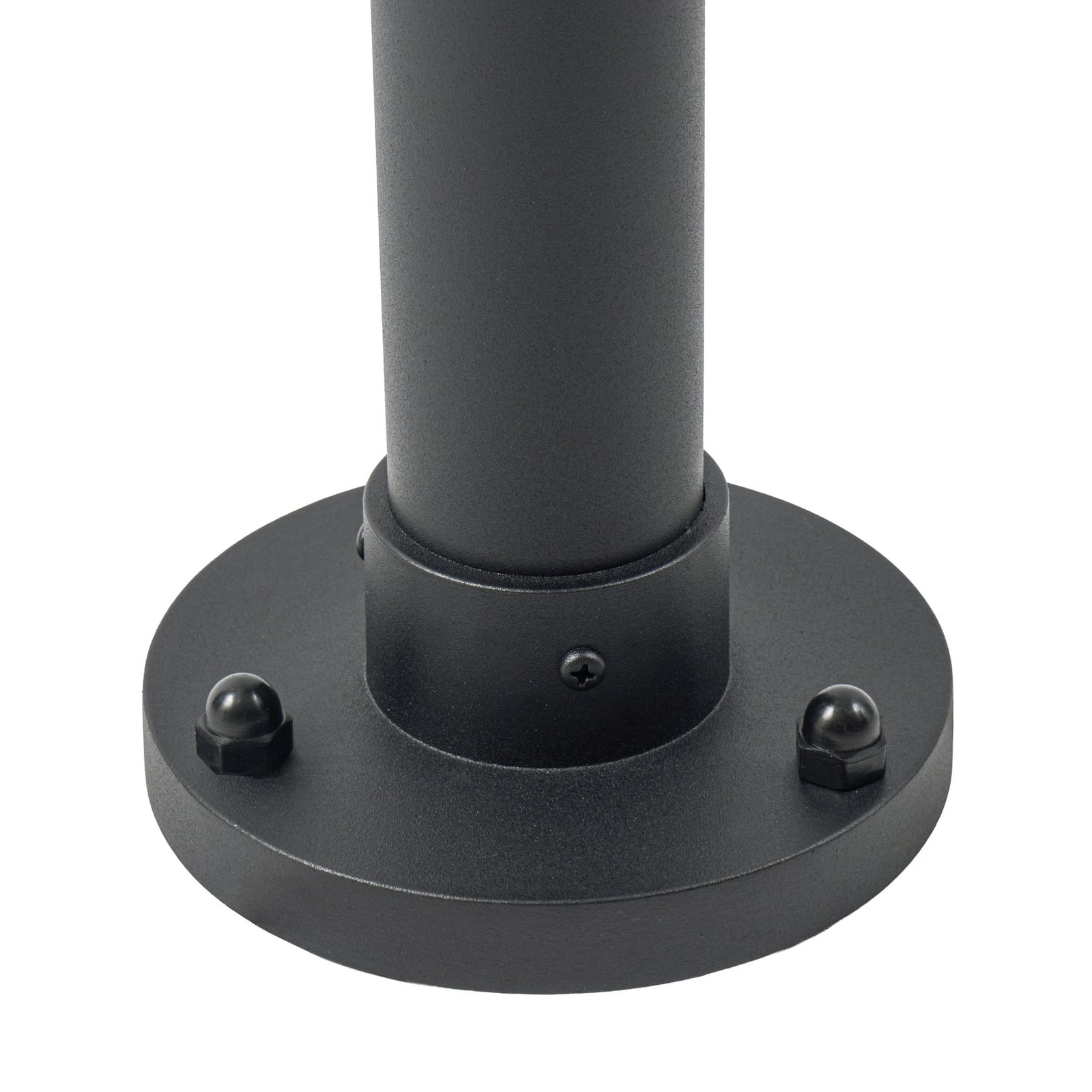 Asane LED outdoor light, 3-bulb, CCT, 222 cm, black, metal - Lucande