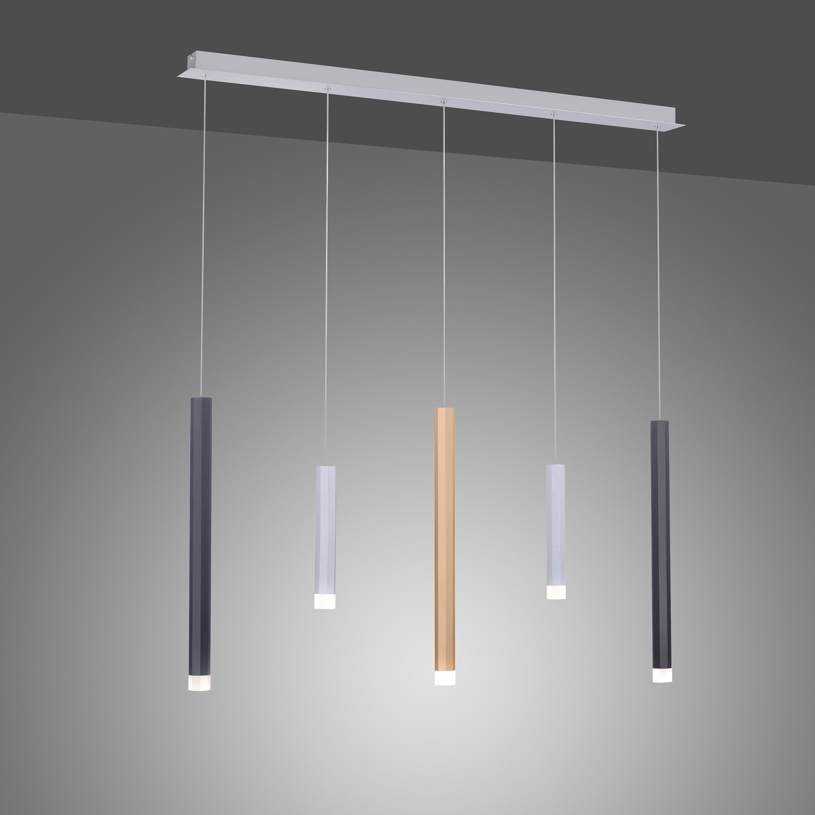 PURE Gemin LED függő lámpa öt izzós mix