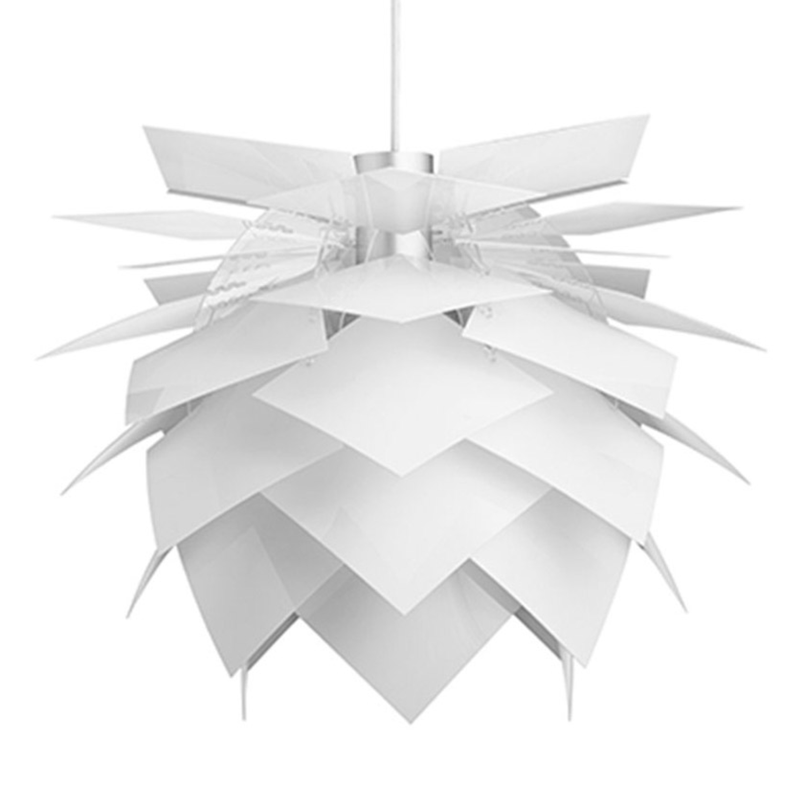Dyberg Larsen PineApple Hängeleuchte, weiß