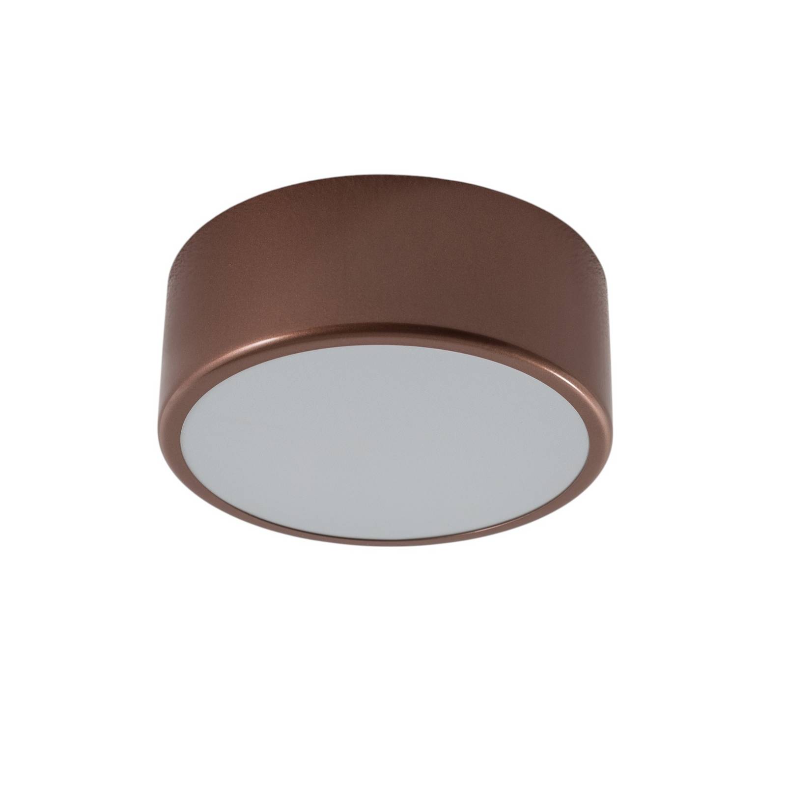 Lampa sufitowa Cleo, Ø 20 cm, IP54, kolor miedziany, metal, E27