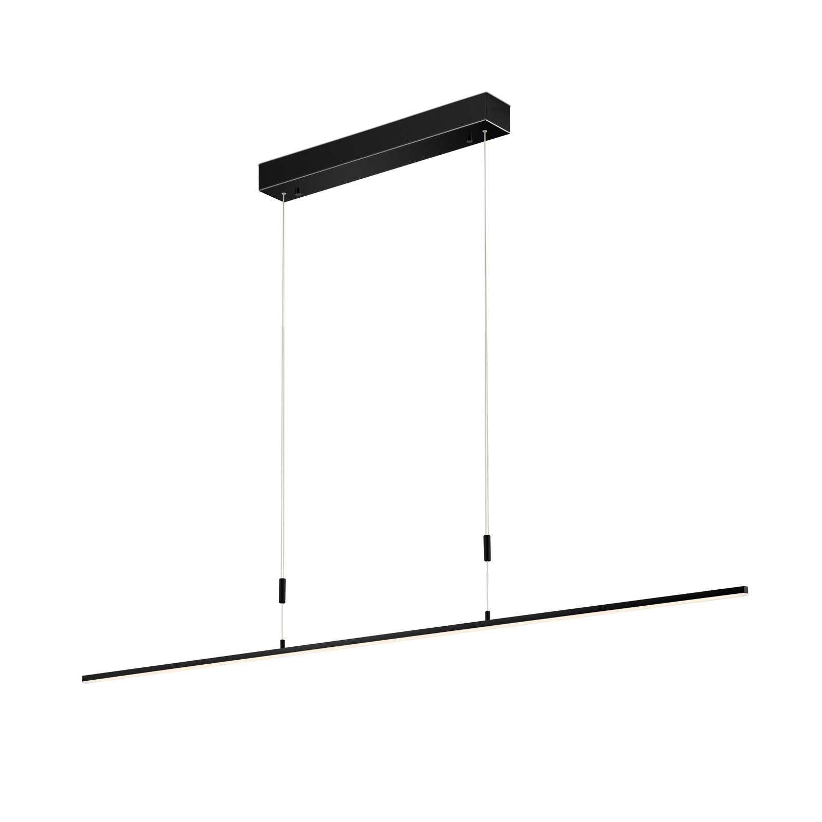 BANKAMP Slim hanglamp ZigBee dimbaar 128cm zwart