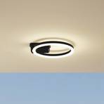 Lindby LED outdoor ceiling light Finian, Ø 31 cm, CCT, dimmable