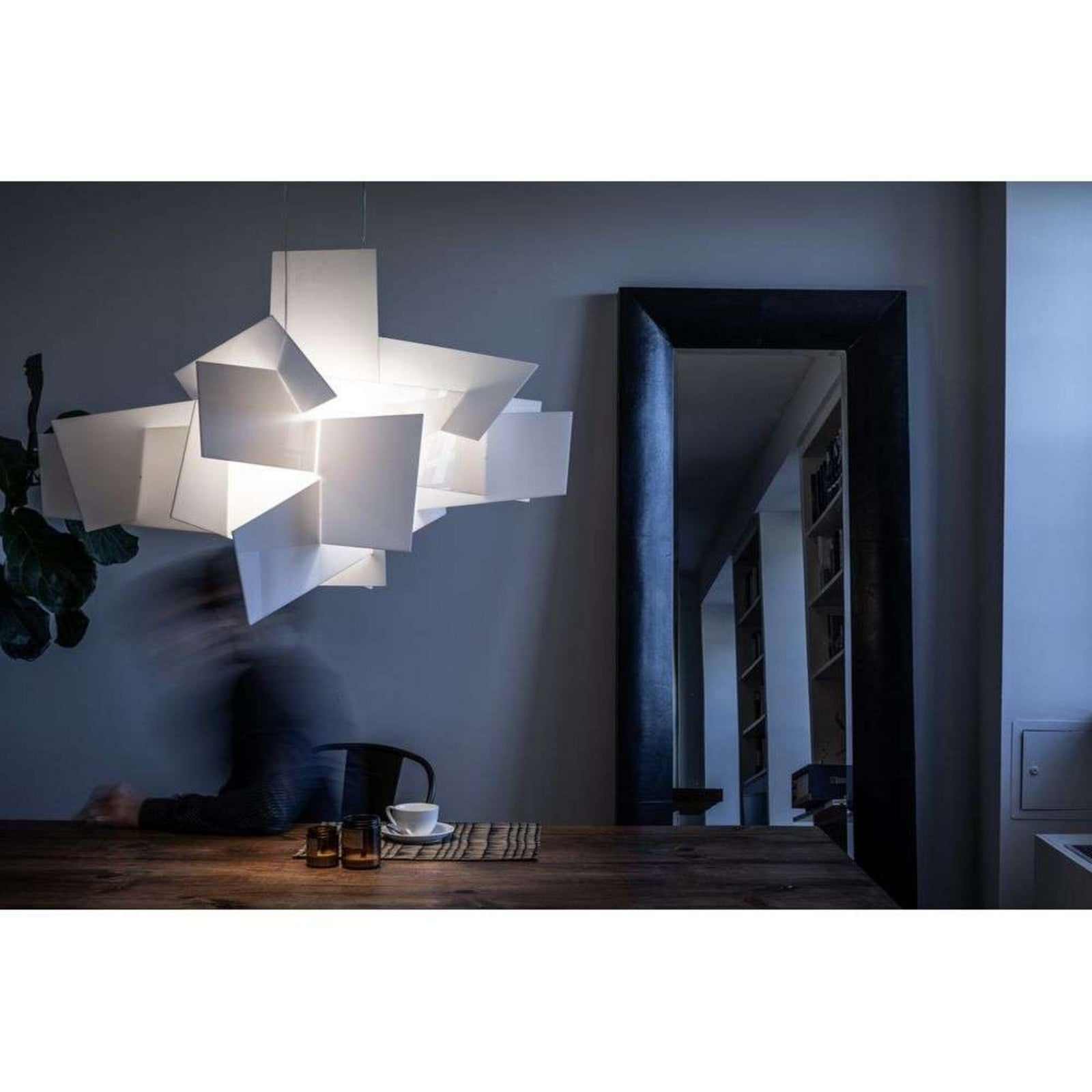 Big Bang Pendelleuchte Weiß R7s Foscarini - Esszimmer - Kunststoff