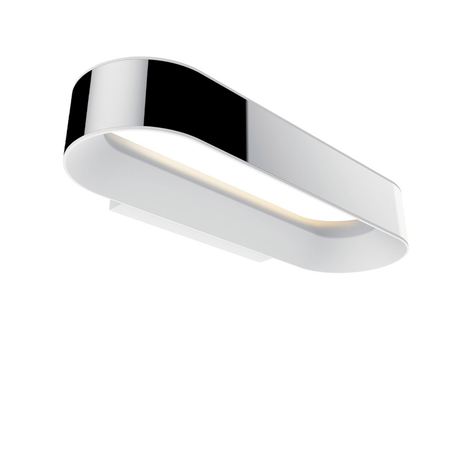 Agena LED Aplique de Pared IP44 Dim. Cromo/Mate Blanco - Paulmann