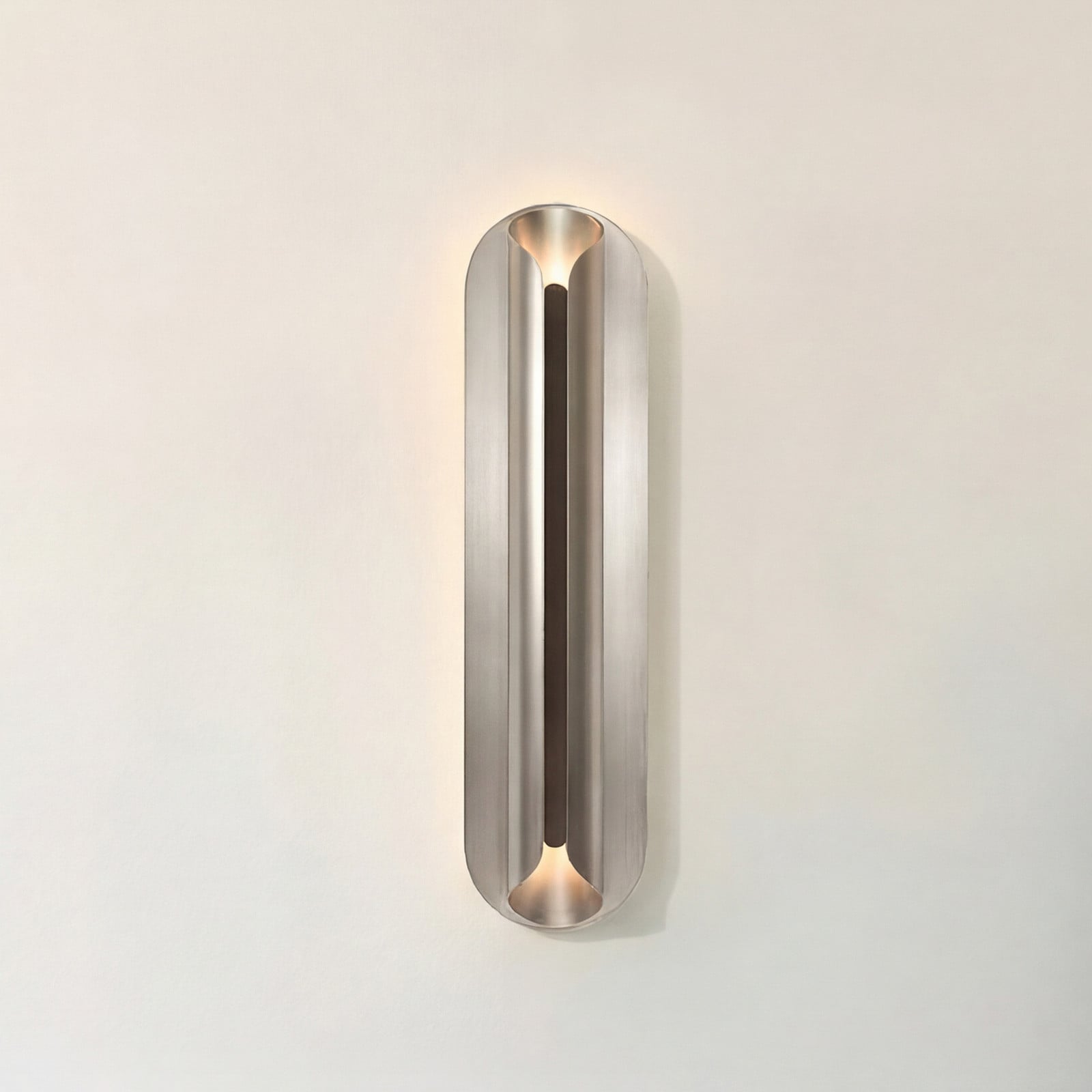 Rosalie LED-væglampe, højde 60 cm, nikkelfarvet – DCW - Entré - Moderne - Aluminium