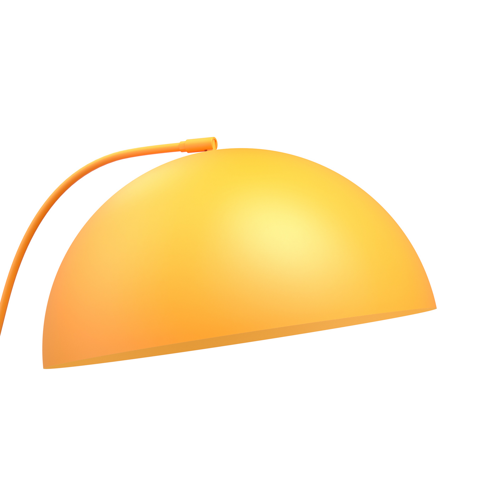 Lampadaire Arcos, orange, hauteur 150 cm, métal