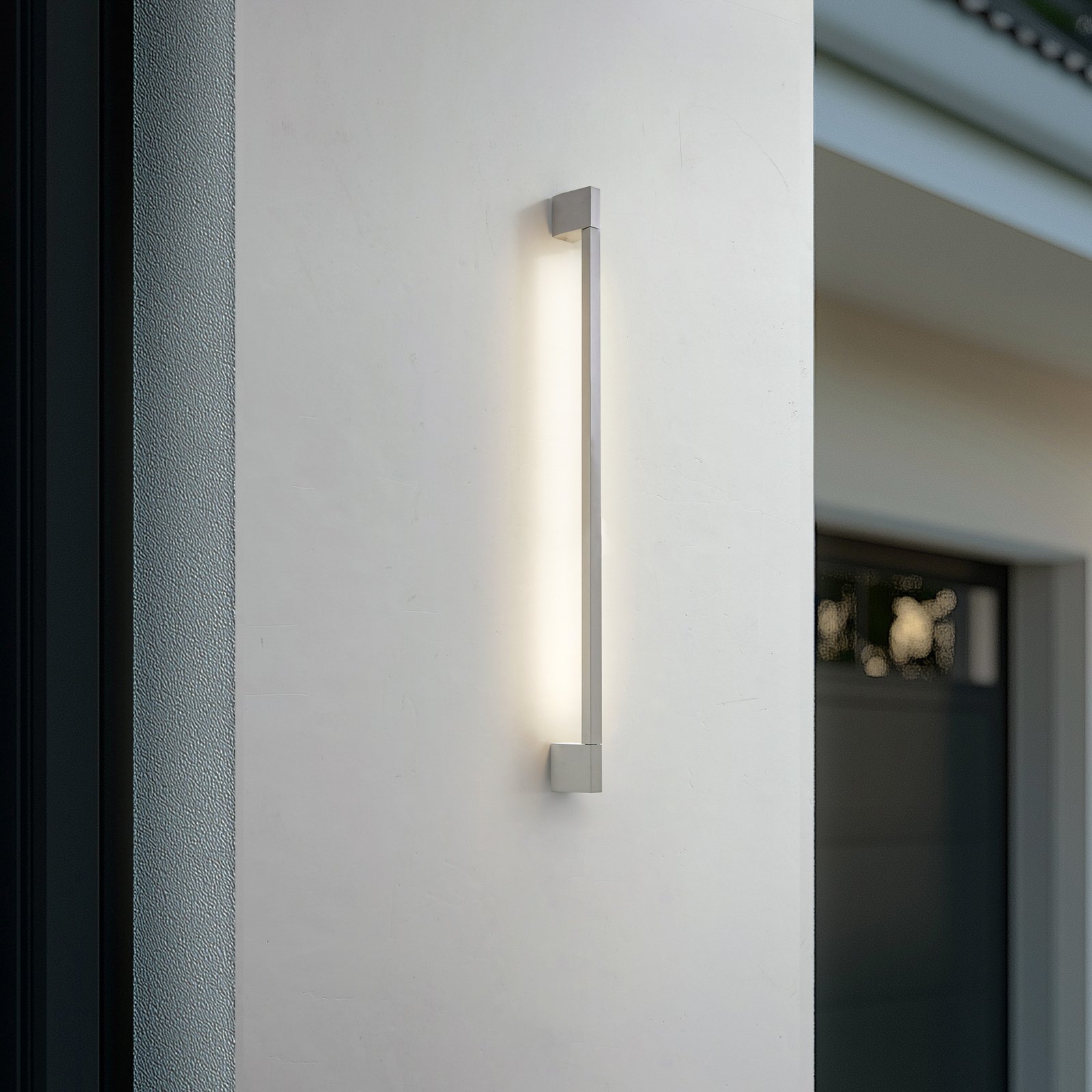 Neano LED-udendørs væglampe, stengrå, 90 cm, IP54 - Lindby