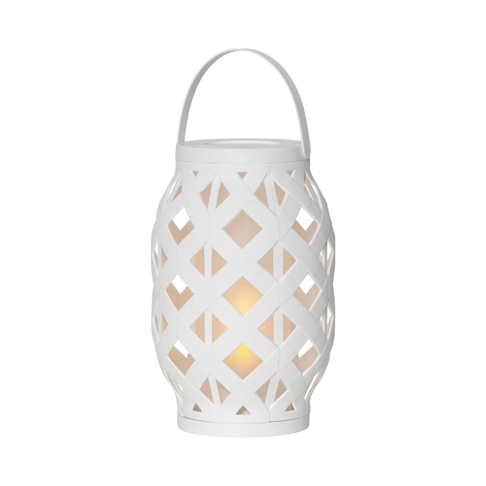 LED-Laterne Flame Lantern, weiß, Höhe 23 cm