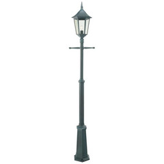 Modena 1 Lámpara Exterior tipo Farola con Anclaje para Hormigón Negro - Norly
