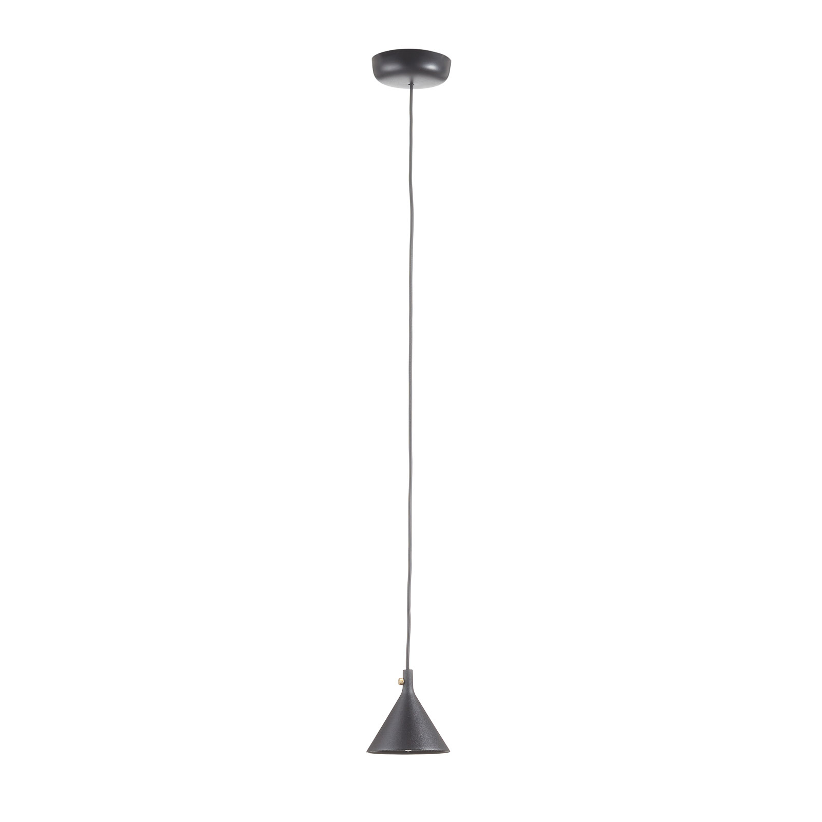 Audo Cast LED hanglamp in zwart, Shape 1