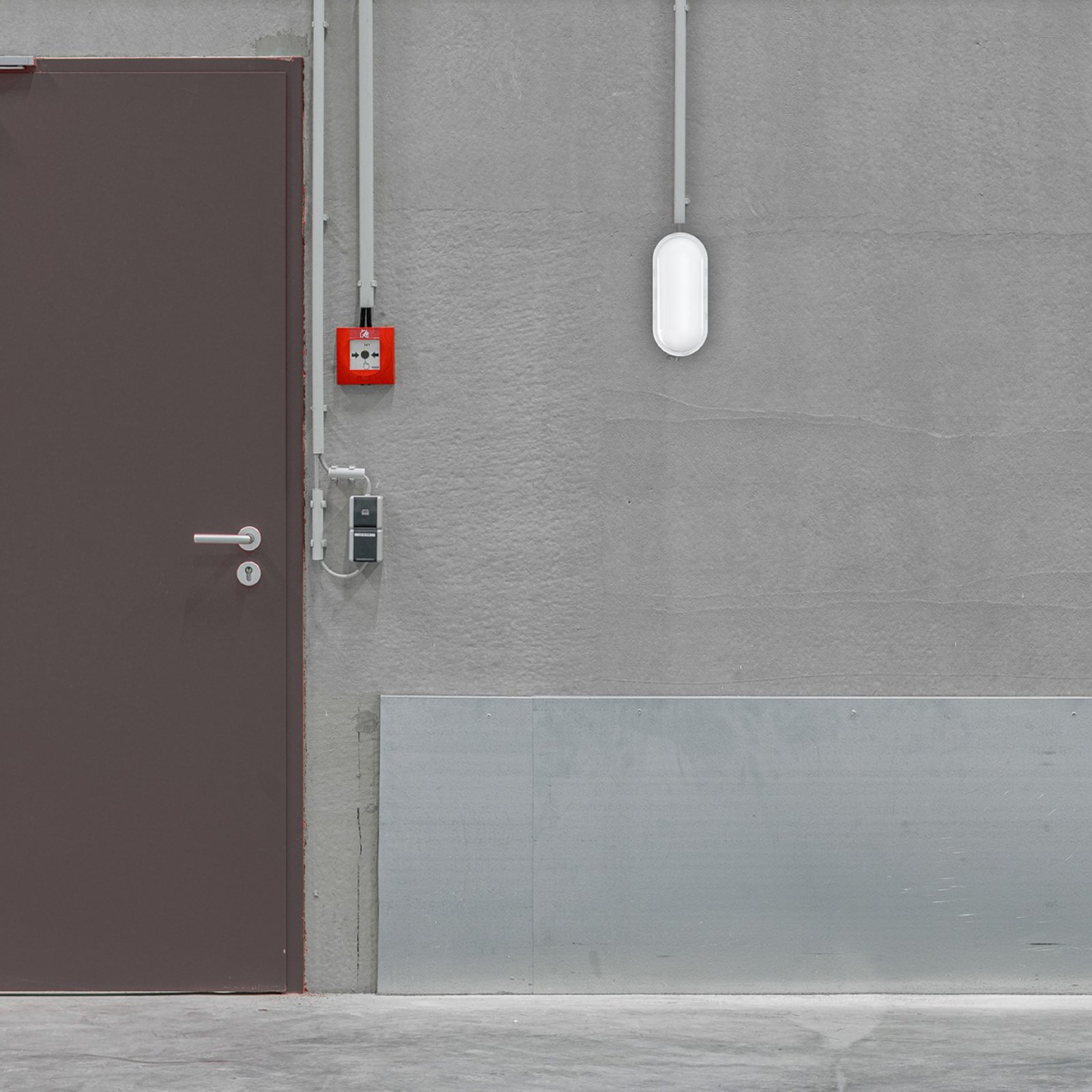 MEGATRON LED outdoor wall lamp Zella Neo XL Sensor, white, IP54 MEGATRON LED outdoor wall lamp Zella Neo XL Sensor, white, IP54