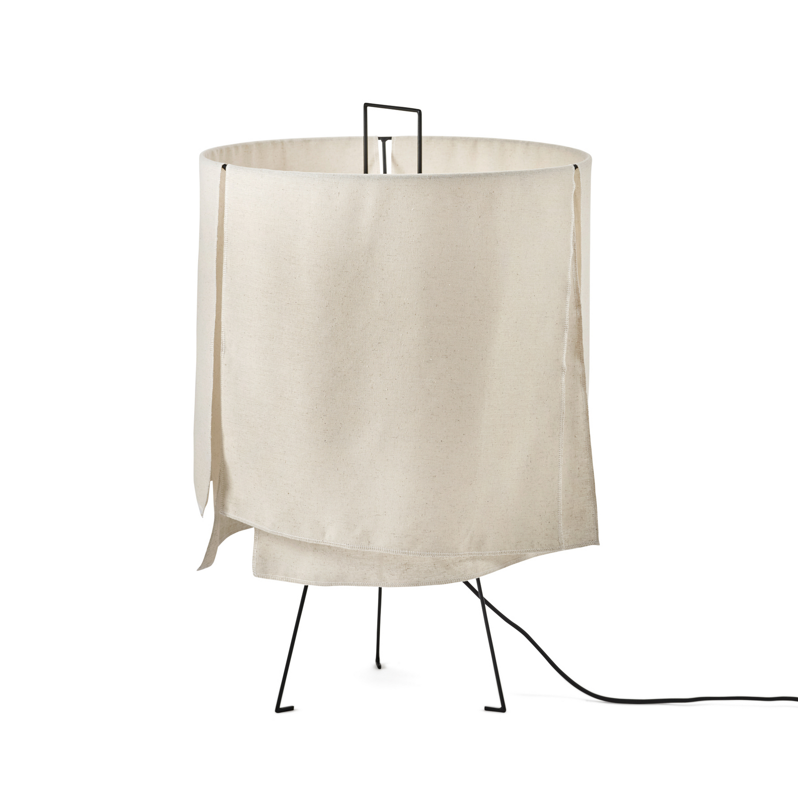 S BLACK BEIGE NOMAD gulvlampe, tekstil, højde 72 cm, E27 – Serax