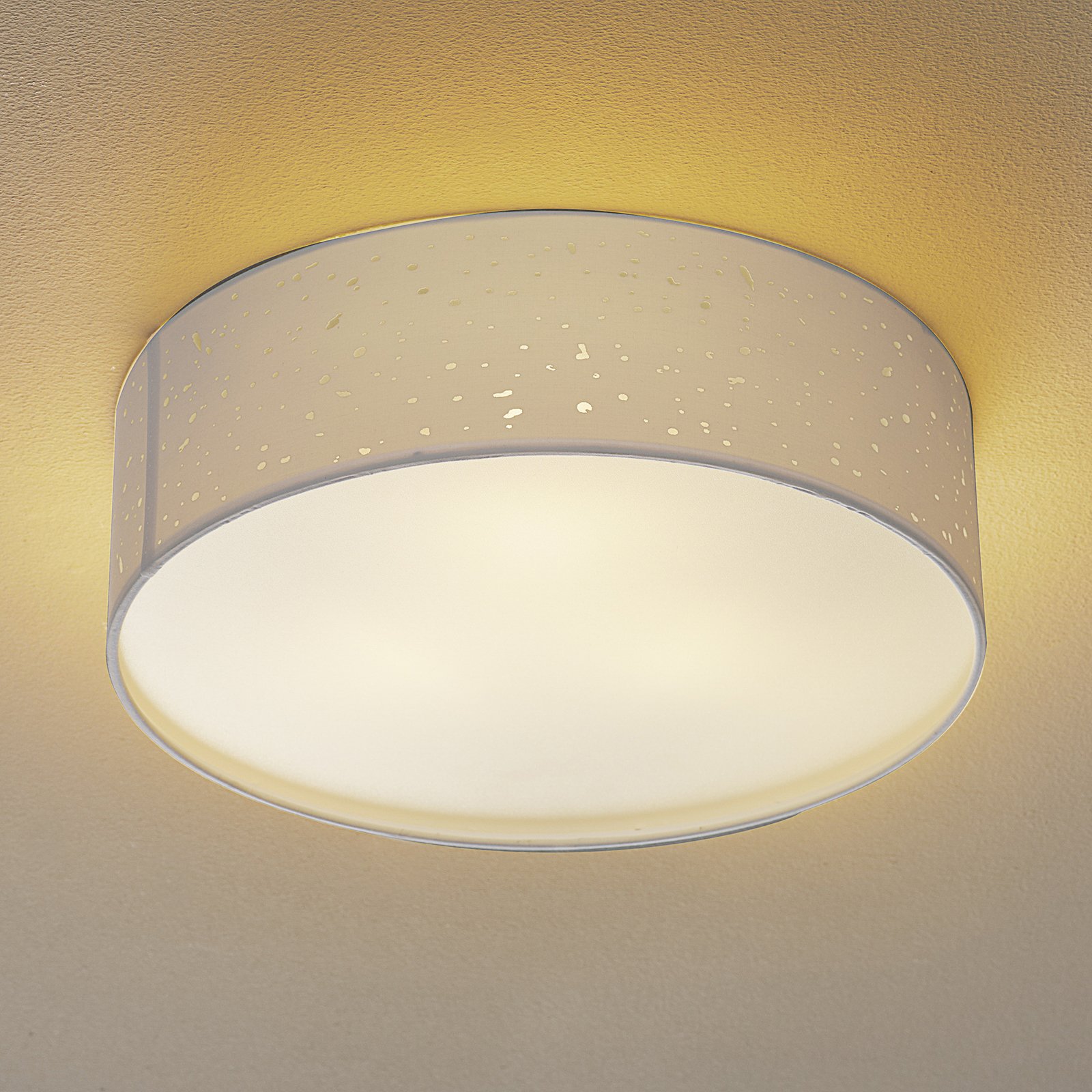 Plafondlamp Thor, Ø 40 cm, wit