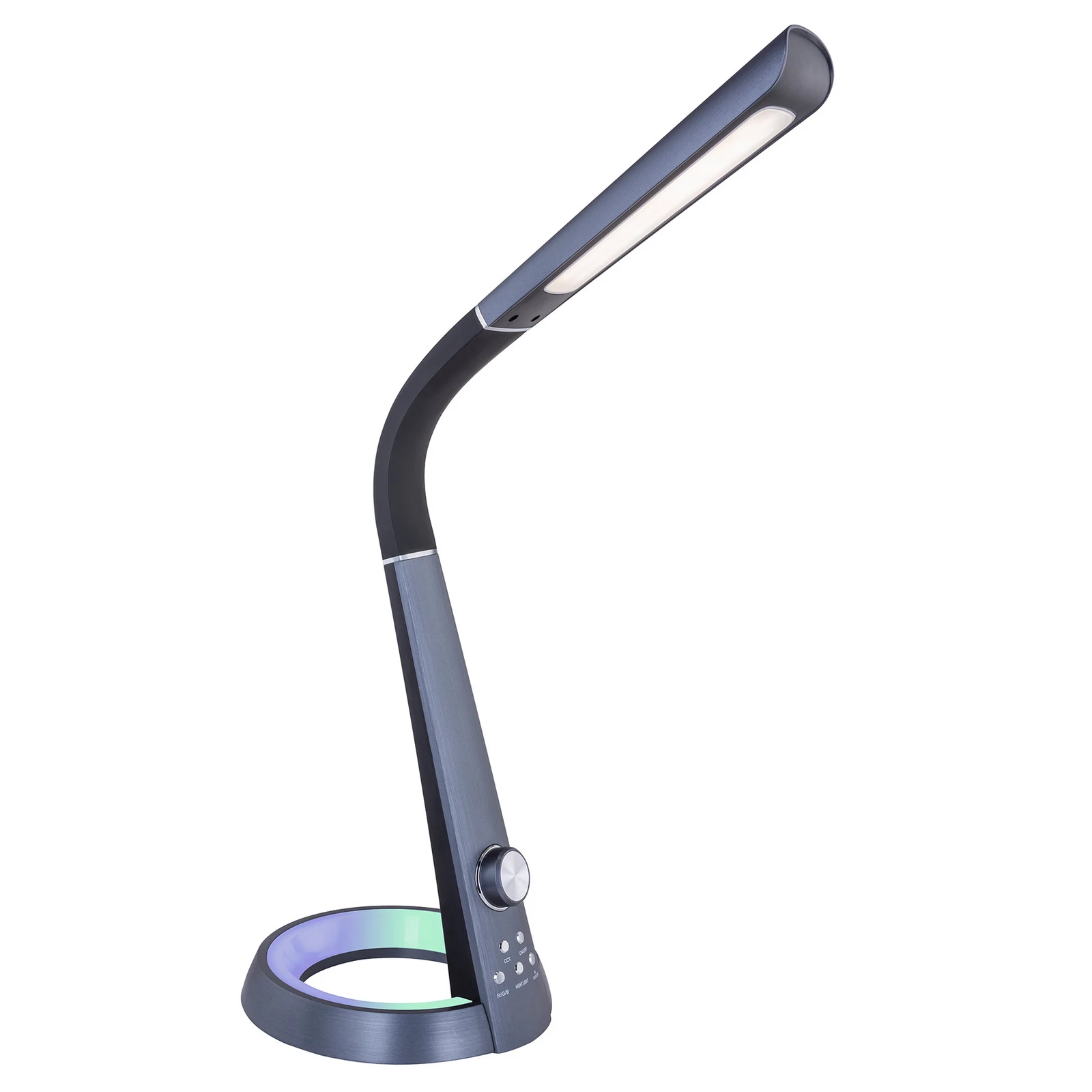 LED настолна лампа Mitti с USB порт, черна