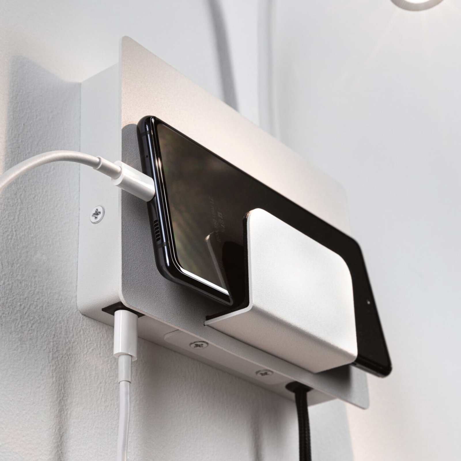 Halina LED Wandleuchte USB C Matt Weiß - Paulmann