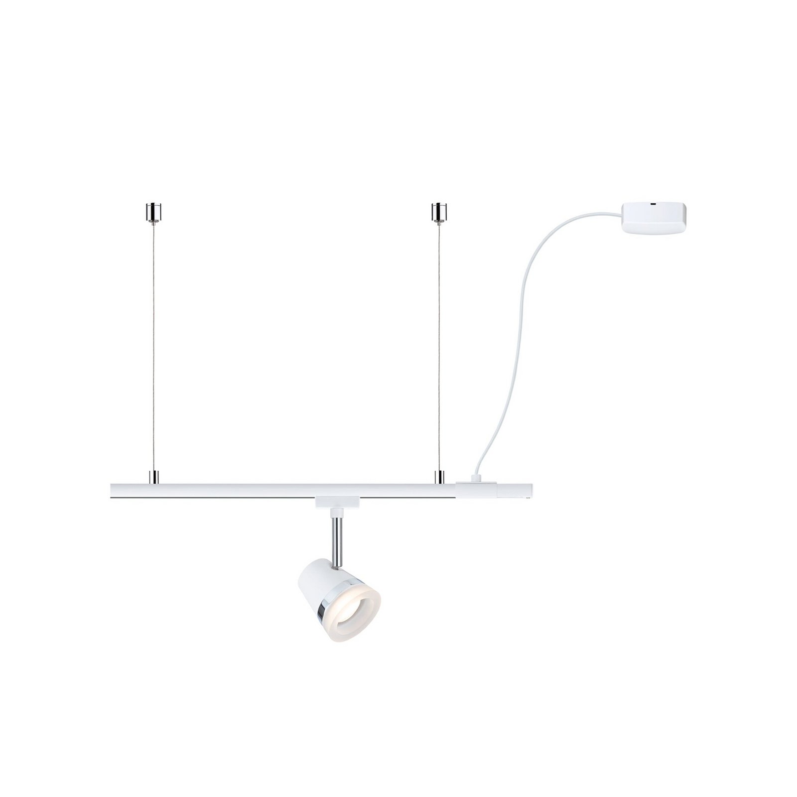 Paulmann URail kabeldoorvoer, signaalwit, 200 cm