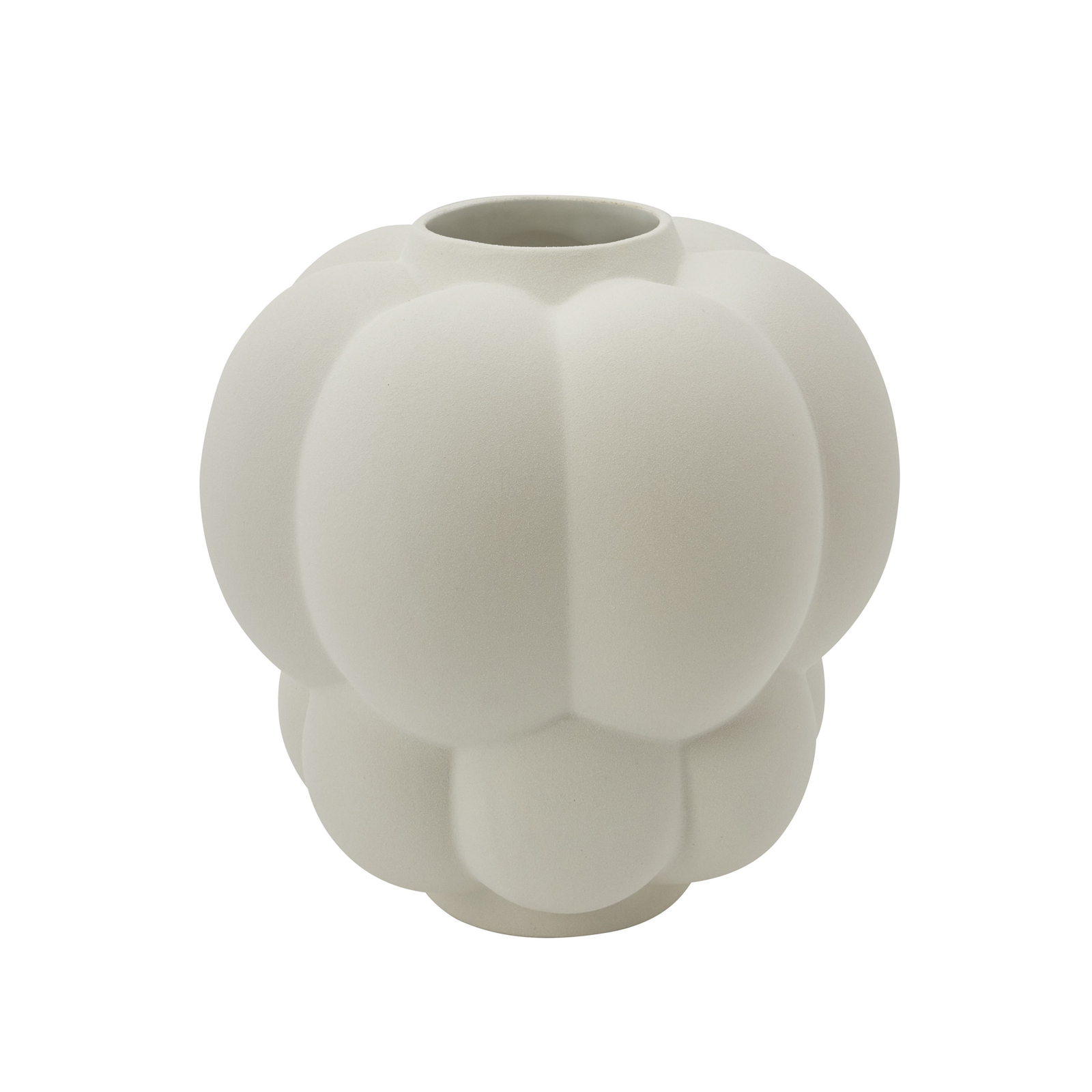 AYTM Vase Uva, céramique, blanc, Ø 26 cm, forme de raisin