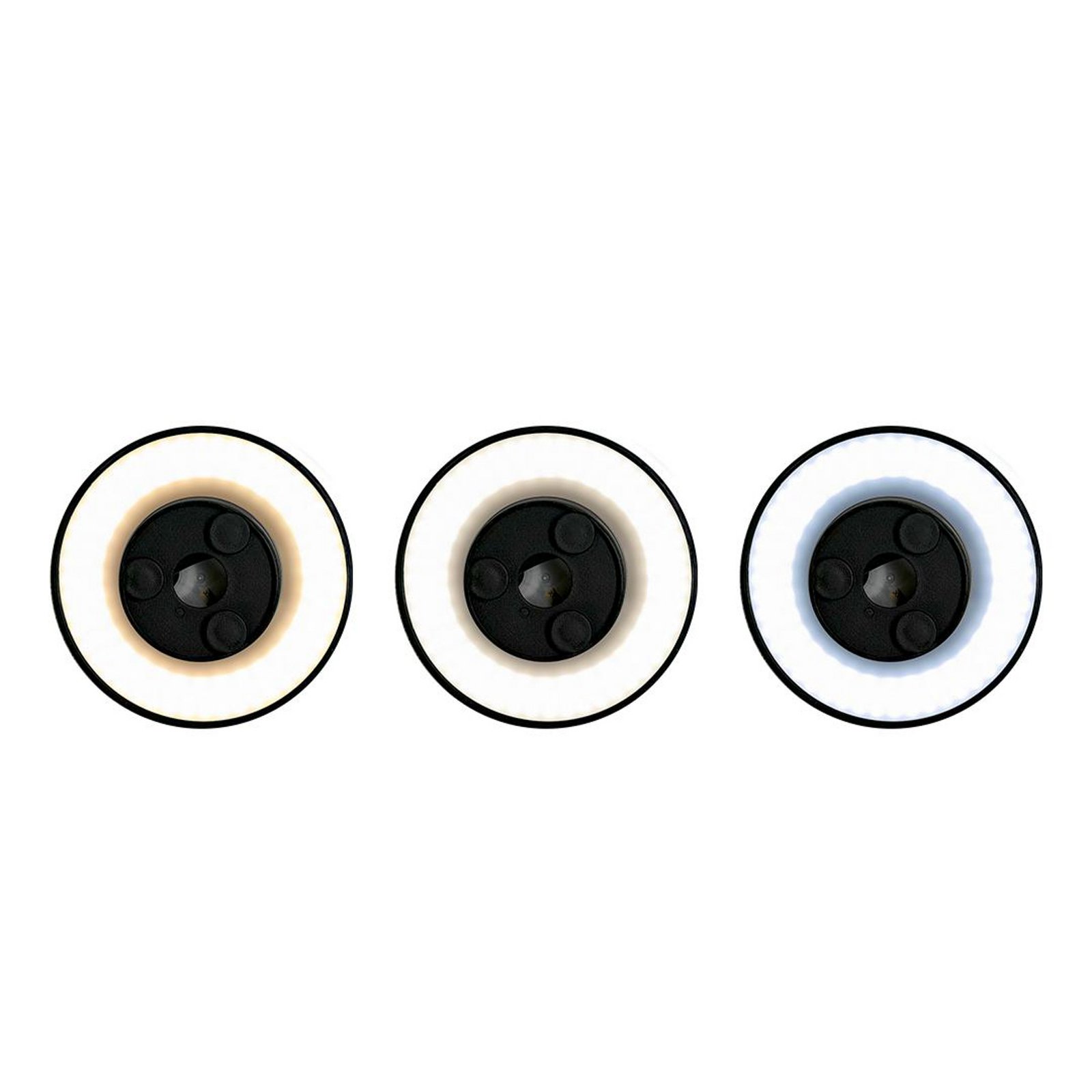 LED fali világítás Disk, Ø 18cm, fekete, műanyag, IP65, CCT