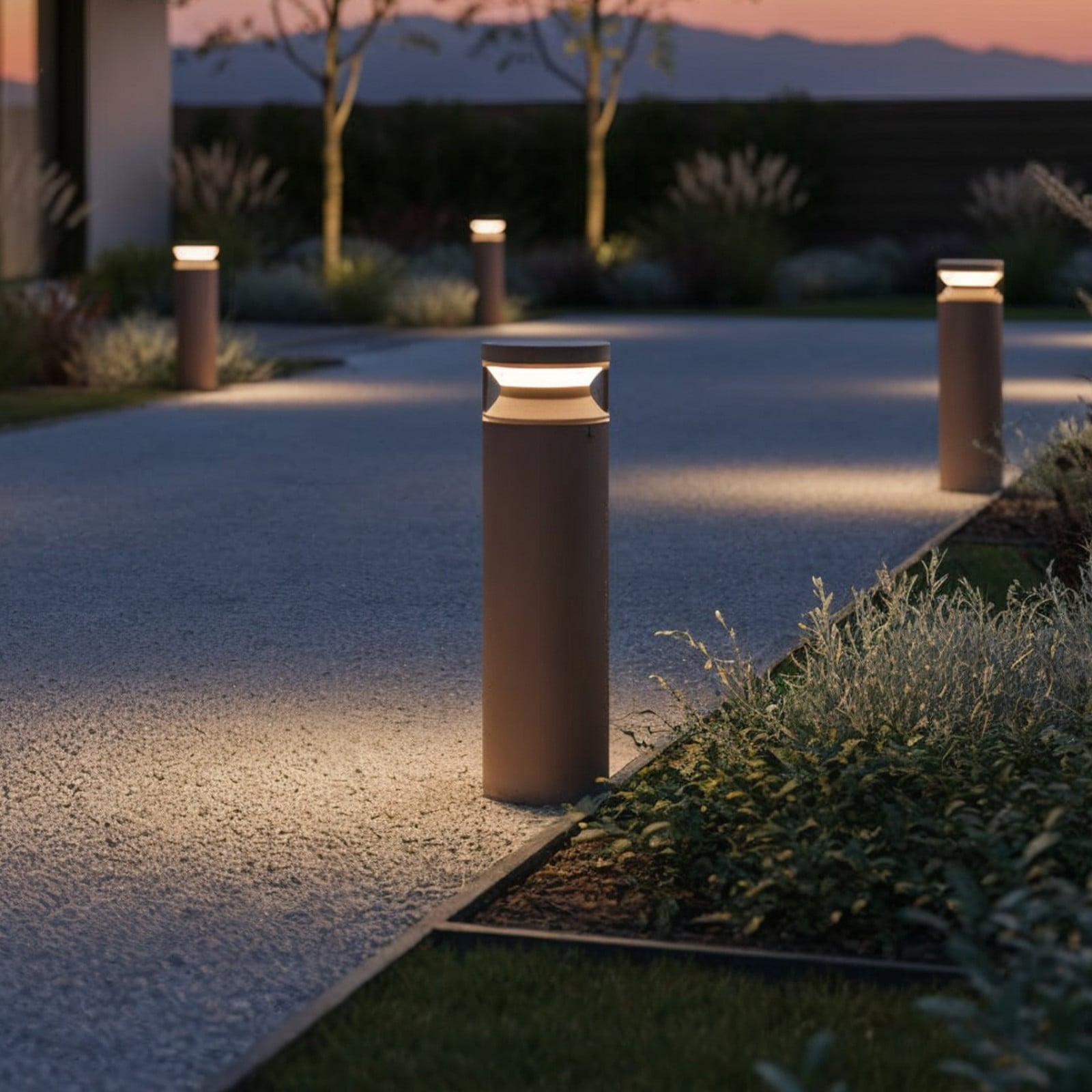 Ideallux Καφέ Καφέ Ideal Lux Led-Sockelleuchte Boeing, Καφέ, Ύψος 40 Cm