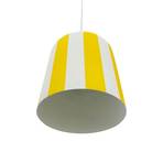 Dyberg Larsen Gry lámpara colgante, amarillo/blanco, Ø 20 cm, metal